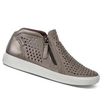 Women's Ecco Soft 7 Mid-cut Sneakers Grey | SG 236AHK